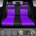 CAR PASS Leather 3D Foam Back Support Car Seat Covers Full Set Air Mesh Automotive Seat Covers, All Season Car Seat Cover Fit