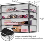 Sorbus Makeup Organizer - 4 Drawer Acrylic Make Up Organizers and Storage for Cosmetics, Jewelry, Beauty Supplies, Clear Make
