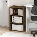 Furinno Basic Book Shelf, 3-Tier Bookshelf, Storage Organizer Bookcase with Open Shelf, 11 x 17 x 26, for Living Room, Bedroo