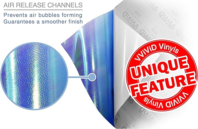 VViViD Air-Tint Sapphire Blue Chameleon Headlight Taillight Vinyl Tint Wrap Roll (12 Inch x 60 Inch Roll)