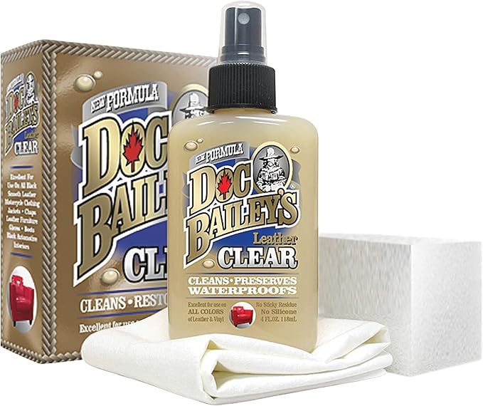Doc Baileys “Clear” Formula Kit for Professional Detailers | Clean and Waterproof Blue, Pink, Red, and Brown Shades of Leathe