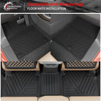 Floor Mats Compatible with 2023 2024 2025 2026 Kia Sportage Cargo Mat Cargo Liner TPE All Weather Back Seat Cover Protector 2025 Sportage Accessories (Trunk Mat+Backrest Mats+Floor Mats)