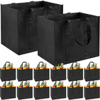 12 Pack Reusable Grocery Bags, Extra Large Foldable Shopping Bags, Heavy Duty Tote Bag with Reinforced Handles, Foldable & Wa