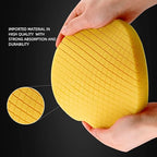Yellow T80 High-Cut Foam Polishing Pad, SPTA 1Pc 3.5 Inch Face for 3 Inch 80mm Backing Plate Compound Buffing Sponge Pads for Car Buffer Polisher Compounding, Polishing and Waxing - FPTSS3Y