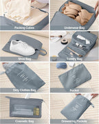 Packing Cubes 10 PCS, Mesh Breathable Luggage Organizers Bags, Packing Organizers, Durable Travel Essentials Bags Set, Travel