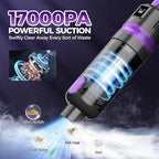 Handheld Vacuum Cordless Rechargeable 2-Speed Modes| 3-in-1 Portable Cordless Vacuum Cleaner with Charging Dock, for Car Home