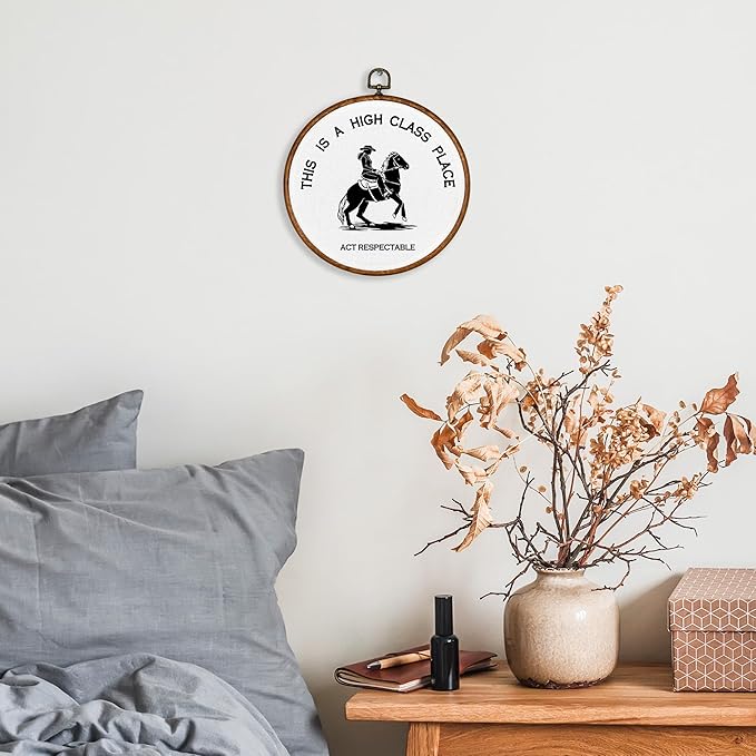 KSDUT Western Cowgirl Wall Art Decor - Preppy Trendy Southwestern Wall Art Canvas Frame Hanging Prints, Foyer Entryway Modern