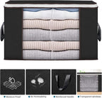 Large Storage Bags, 8 Pack Clothes Storage Bins Foldable Closet Organizers Storage Containers with Durable Handles Thick Fabr