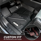 YITAMOTOR Floor Mats Fit for Hyundai Palisade 2020-2025 7/8 Seats, TPE All Weather Car Protection Floor Liners Palisade Accessories, 1st & 2nd & 3rd Row & Backrest Mat & Cargo Liner, Black