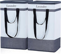 FairyHaus Laundry Basket 100L, 2Pack Laundry Hamper with Easy Carry Handles, Collapsible Laundry Baskets Hampers for Bathroom