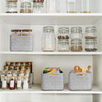 Goodpick Storage Baskets, Storage Bins for Shelves Gift Baskets Empty Small Toy Baskets Baby Rope Basket Woven Basket for Tow