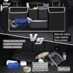 UYYE Trunk Hanging Organizer, Backseat Bag, Car Interior Accessories with 4 Pockets & 2 Mesh Pouches for Groceries, Will