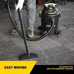 Stanley - SL18116P Wet/Dry Vacuum, 6 Gallon, 4 Horsepower Black
