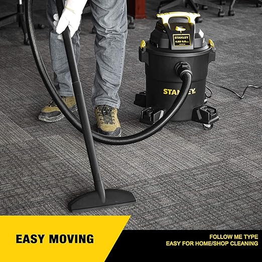 Stanley - SL18116P Wet/Dry Vacuum, 6 Gallon, 4 Horsepower Black