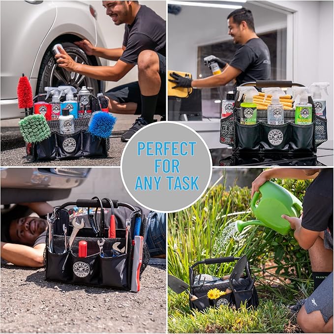 Chemical Guys Quick Load Collapsible Detailing Car Caddy Organizer & Storage - Portable Wash and Garage Organizer for