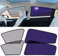 ZATOOTO Tesla Model Y Car Window Shades for Side Windows Sun Shade Static Cling | Front for Driver Visibility | Rear for Baby Sun Protection | Specific fit Frameless Doors | 2020-2024