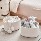 R RUNKA 3 Pack Storage Basket for Cabinet and Toy Organization - 13"x9.8"x8.7" Baskets for Storage - Baby Toy Bin - Toy Stora