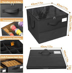 NestOrganix 2 Pack Shoe Organizer for Closet, Large Shoe Box Storage Containers, Foldable Shoe Storage Organizer Box Bin with