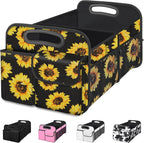 Femuar Car Trunk Organizer, Car Storage Organizer with Large Capacity Waterproof Collapsible Trunk Organizer for Car Suv/Jeep/Sedan