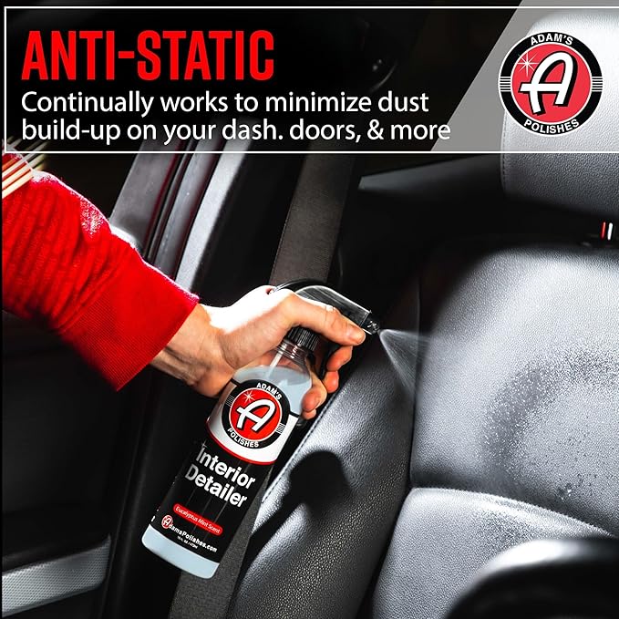 Adam's Polishes Interior Detailer 16 fl. oz - Total Car Cleaner, Protectant & Dressing | All Purpose Leather Conditioner | Vi