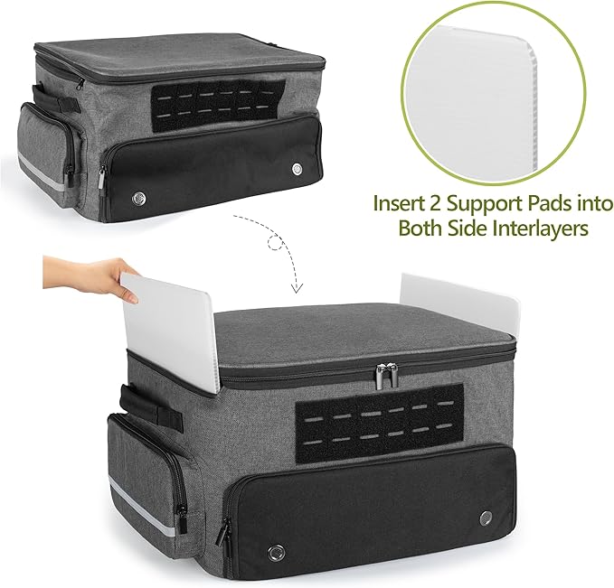 Golf Trunk Organizer Storage with Separate Compartment for 2 Pair Shoes Up to US Mens 16, Golf Car Locker Organizer for