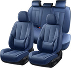 Coverado Car Seat Covers Full Set, Seat Covers for Cars, Car Seat Covers Front Seats and Back Car Seat Protector Waterproof, 