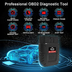 OBD2 Scanner Bluetooth SinoTrack Auto Diagnostic Scan Tool Car Fault Check Engine Light Wireless Car Code Reader for iOS &