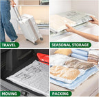 TAILI 6 Pack Vacuum Storage Bags, Jumbo Vacuum Seal Bags for Clothing (40x31 Inch), Space Saving for Bulky Bedding, Comforter