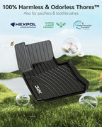 3W Floor Mats & Cargo Liner for Mercedes Benz GLC 2016-2022, TPE All Weather Custom Fit Floor Liner & Trunk Mats, Car Mats for GLC300/GLC350e/GLC43 AMG/GLC63 AMG/GLC63 AMG S Accseeories, Black