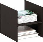 Furinno Cubicle Cube Insert, H-Shelf Cube Organizer, 2-Tier Shelf Accessory, Fits into Furinno Triple Thick Cubes, IKEA Kalla
