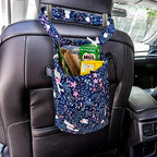 Cute Hanging Car Trash Garbage Bag 100% Leakproof Waterproof Multipurpose for Car Back Front Seat Console with Hanging Strap (Jungle Animal)