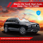ARISMOTOR Windshield Sun Shade for Mercedes Benz GLE 350 450 2020-2025 2026, Custom Fit Foldable Front Window Sunshade Sun Visor Protector, Block UV Rays Keep Your Car Cooler