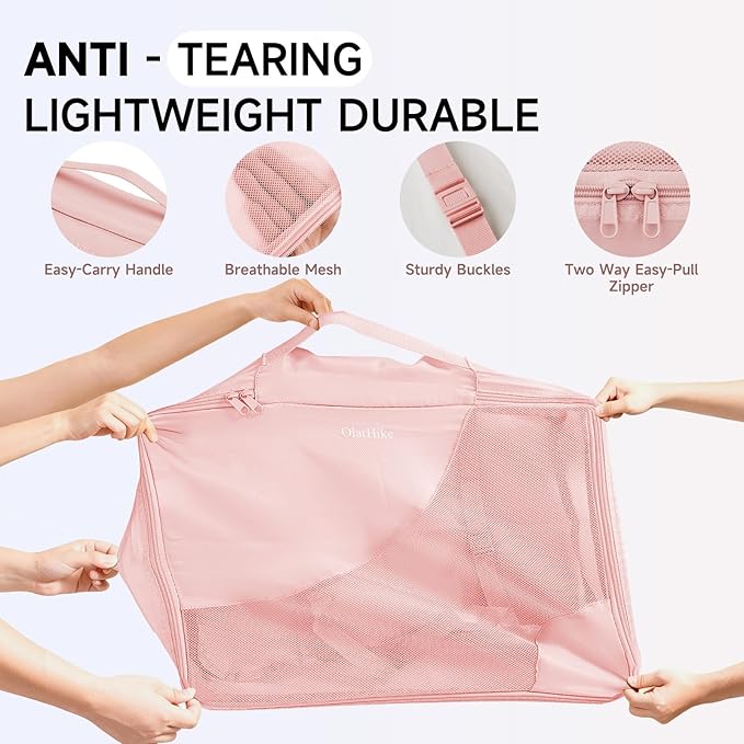 11 Set Packing Cubes for Travel, Gifts for Women Mom Kids, TSA Approved Bags for Makeup, Cosmetic, Toiletry, Suitcase Organiz