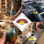 320PCS 3 Inch Sanding Discs, MAPRIAL Headlight Restoration Kit 40-2000 Grit Assortment Hook and Loop Sandpaper with 1/8”Shank Backer Plate, Sanding Pad for Drill Tools Attachment, Woodworking, Metal