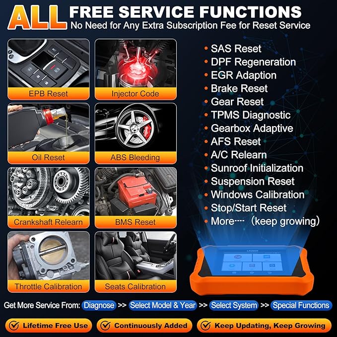 2026 LAUNCH Creader Elite V2.0 fit for Toyota Lexus Bi-Directional Scan Tool, Full System OBD2 Scanner, All Reset Service Code