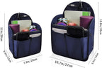 Vercord Backpack Organizer Insert Liner Hanging Travel Bag in Bag with Many Pockets