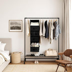 GRANNY SAYS Hanging Closet Organizer 6 Shelves, Closet Organization and Storage with 5 Different Drawers, 6 Side Pockets Ward