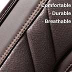 Coverado Car Seat Covers Front Seats, 2-Pack Luxury Leathaire Seat Covers for Cars, Waterproof Car Seat Protector, Anti-Slip 