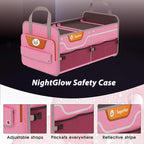 Car Trunk Organizer for SUV, 70L Heavy Duty Waterproof Trunk Organizer, Foldable Vehicle Organizer with Anti-Slip Base, 24x13.