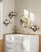 Floating Shelves Bundle, Wall Shelves, Hanging Shelves, Wall Mounted Shelves, for Living Room, Bedroom, Kitchen, Office, Stud
