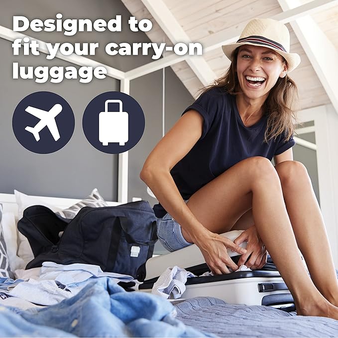 Beeyond Compression Packing Cubes Set - 6 Pieces for Travel and Luggage Organization, Includes Large & Small Cubes, Accessori