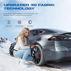 Snow Socks for Tires, Winter Traction Alternative to Snow Chains, Emergency Anti-Slip Tire Covers for Cars/SUVs/Trucks, Reusa
