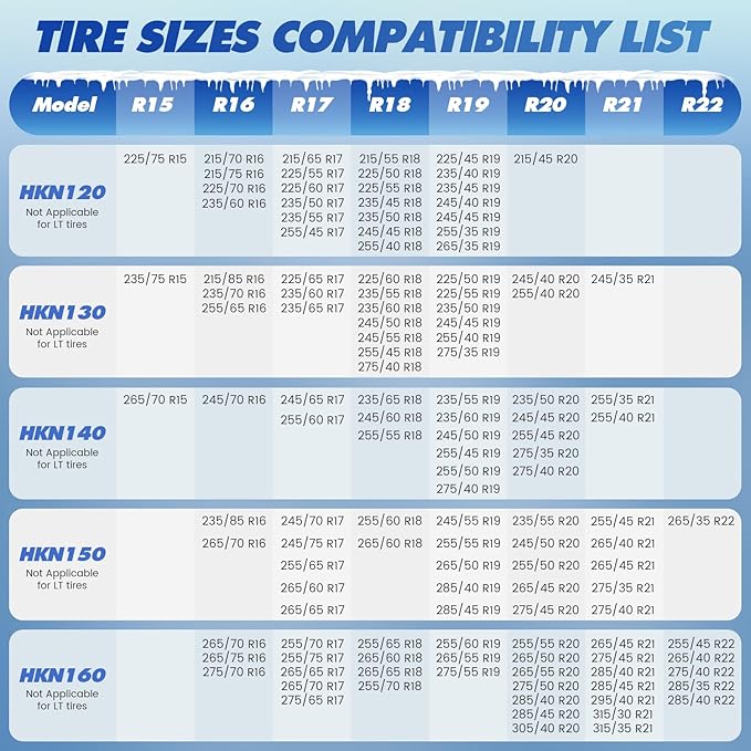 Auto-Trac Snow Chains for Car Tires Passenger Emergency Tire Chains for SUV and Car, Set of 2