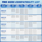 Auto-Trac Snow Chains for Car Tires Passenger Emergency Tire Chains for SUV and Car, Set of 2