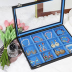 Stratalife Jewelry Organizer Bracelet Earring Holder Organizer Jewelry Drawer Storage Anti Tarnish Bangle Ring Holder Box for