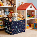 Rectangular Star baskets,Storage Basket,Waterproof foldable laundry basket for Kids,Cute Toys Storage Bin Organizer,Book bins