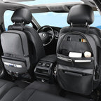 Coverado Backseat Car Organizer 2 Packs, Heavy-Duty Durable Dual-Way Use Car Back Seat Organizer Waterproof with Multi Pockets, Zipper Closure Design, Protect Valuables from Spills, Keeps Car Tidy