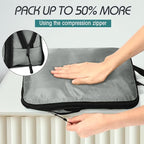 5 Pack Compression Packing Cubes for Travel Space Saving Cubes Luggage Organizer for Suitcase(Mixed Gray,Mixed)