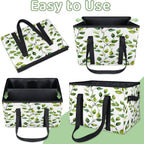Reusable Grocery Bag, Foldable Large Shopping Tote Bag for Groceries Kitchen Picnic Car Trunk
