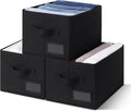 GRANNY SAYS Shelf Storage Bins, Fabric Storage Baskets for Closet and Clothes, Collapsible Storage Boxes with Handles, Decora